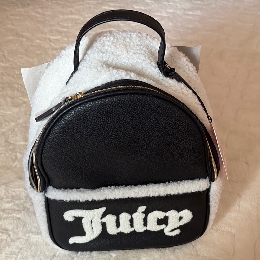 Juicy Couture Black and White Chic Backpack